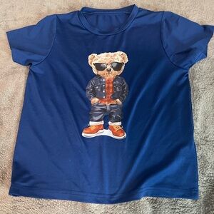 Polo Ralph Lauren Blue Tee with Bear in Sunglasses